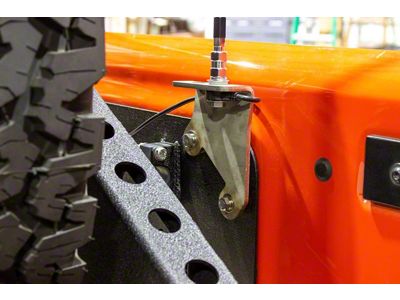 CB Antenna Mount; Raw (07-18 Jeep Wrangler JK)
