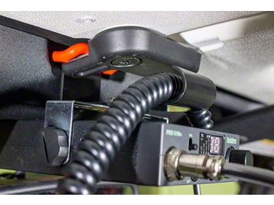 CB Radio Mount; Black (07-18 Jeep Wrangler JK)