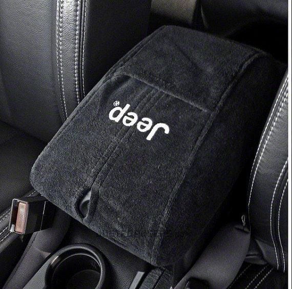 Jeep Wrangler Center Console Cover with Jeep Logo (1124 Jeep Wrangler