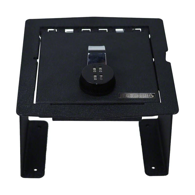 Jeep Wrangler Center Console Safe with 4Digit Combo Lock; Black (1824