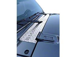 Center Cowl Cover; Aluminum Diamond Plate (18-25 Jeep Wrangler JL, Excluding 4xe & Rubicon 392)