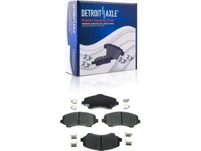 Ceramic Brake Pads; Front and Rear (07-18 Jeep Wrangler JK)