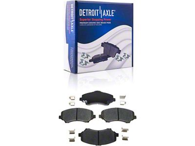 Ceramic Brake Pads; Front Pair (07-18 Jeep Wrangler JK)