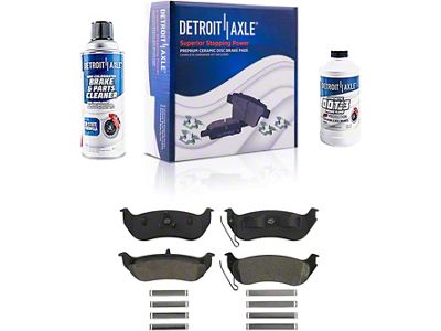Ceramic Brake Pads; Rear Pair (03-06 Jeep Wrangler TJ w/ Rear Disc Brakes)