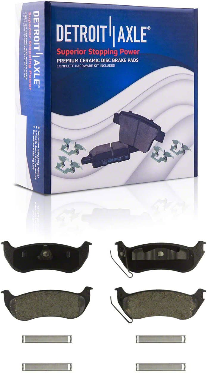 Jeep Wrangler Ceramic Brake Pads; Rear Pair (0306 Jeep Wrangler TJ w