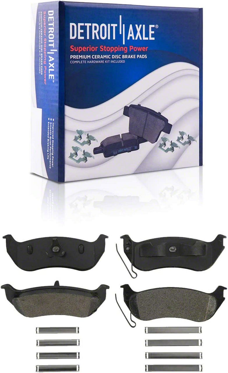 Jeep Wrangler Ceramic Brake Pads; Rear Pair (0306 Jeep Wrangler TJ w