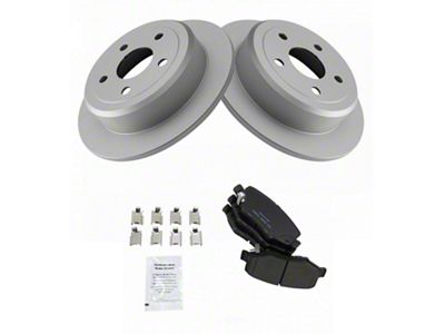 Ceramic Brake Rotor and Pad Kit; Rear (07-18 Jeep Wrangler JK)
