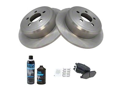 Ceramic Brake Rotor and Pad Kit; Rear (07-18 Jeep Wrangler JK)
