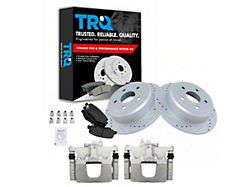 Ceramic Performance Brake Rotor, Pad and Caliper Kit; Rear (07-18 Jeep Wrangler JK)