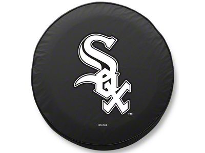 Chicago White Sox Spare Tire Cover; Black (76-18 Jeep CJ7, Wrangler YJ, TJ & JK)