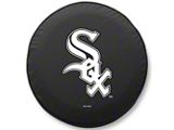 Chicago White Sox Spare Tire Cover with Camera Port; Black (18-25 Jeep Wrangler JL)