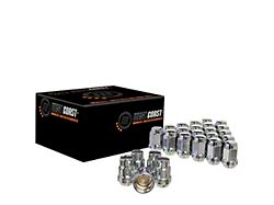 Chrome Acorn Lug Nuts for Aftermarket Wheels; 1/2-Inch x 20; Set of 20 (87-18 Jeep Wrangler YJ, TJ & JK)