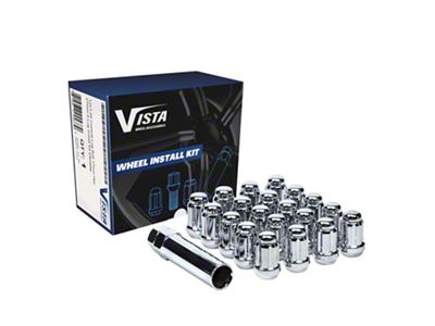Chrome Acorn Spline Lug Nuts; M14x1.5; Set of 20 (18-25 Jeep Wrangler JL)