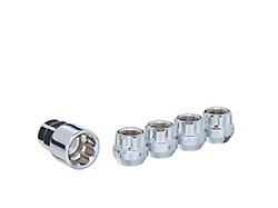 Chrome Acorn Wheel Locks for Aftermarket Wheels; M14x1.5; Set of 4 (18-26 Jeep Wrangler JL)