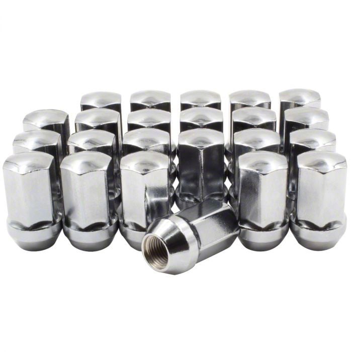 Jeep Wrangler Chrome Factory Style Lug Nut Kit; 14mm x 1.5