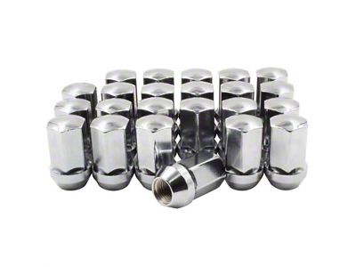 Chrome Factory Style Lug Nut Kit; 14mm x 1.5; Set of 23 (18-25 Jeep Wrangler JL)