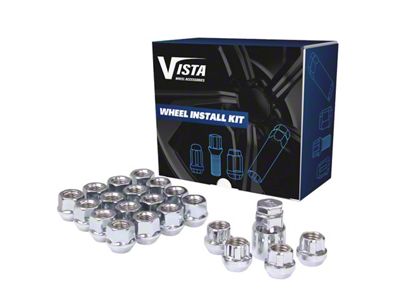 Chrome Open Acorn Lug Nuts; M14x1.5; Set of 20 (18-25 Jeep Wrangler JL)