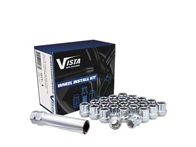 Chrome Open Acorn Spline Lug Nuts; M14x1.5; Set of 20 (18-25 Jeep Wrangler JL)