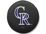 Colorado Rockies Spare Tire Cover with Camera Port; Black (18-25 Jeep Wrangler JL)