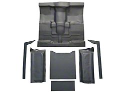 Complete Molded Vinyl Flooring; Black (76-86 Jeep CJ7)