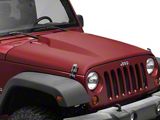 Cowl Induction Style Hood; Unpainted (07-18 Jeep Wrangler JK)
