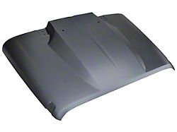 Cowl Induction Style Hood; Unpainted (07-18 Jeep Wrangler JK)