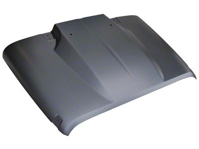 Cowl Induction Style Hood; Unpainted (07-18 Jeep Wrangler JK)
