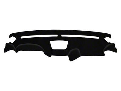 Custom Fit Dash Cover; Brushed Suede Charcoal (11-14 Jeep Wrangler JK w/o Automatic Headlight Sensor)
