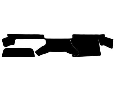 Custom Fit Dash Cover; Dashtex Charcoal (97-06 Jeep Wrangler TJ)