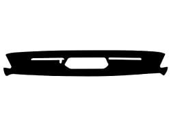 Custom Fit Dash Cover; Dashtex Charcoal (18-23 Jeep Wrangler JL w/ Automatic Headlight Sensor)