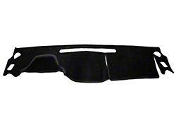 Custom Fit Dash Cover; Velour Black (07-10 Jeep Wrangler JK)