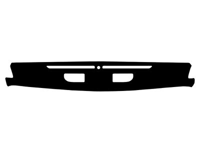 Custom Fit Dash Cover; Velour Black (24-25 Jeep Wrangler JL, Excluding 4xe)