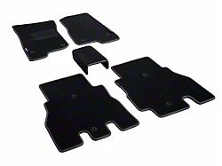 Custom Fit Front and Rear Floor Liners; Black (18-26 Jeep Wrangler JL 4-Door)