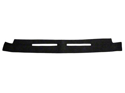Custom Fit Top Dash Cover; Brushed Suede Charcoal (87-95 Jeep Wrangler YJ)