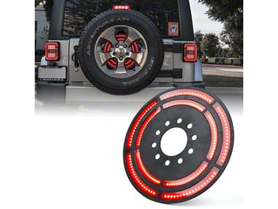 Cyclone Series Dual Ring LED Spare Tire Brake Light (07-25 Jeep Wrangler JK & JL)