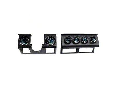 Dash Panel with Black Premier Elite Series Gauges; Matte Black (87-95 Jeep Wrangler YJ)