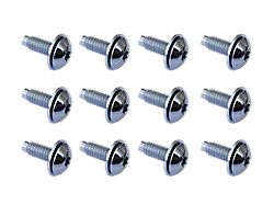 Dash Panel Bolts; Pack of 12 (76-95 Jeep CJ7 & Wrangler YJ)