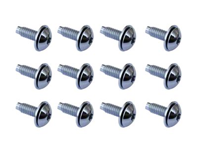 Dash Panel Bolts; Pack of 12 (76-95 Jeep CJ7 & Wrangler YJ)