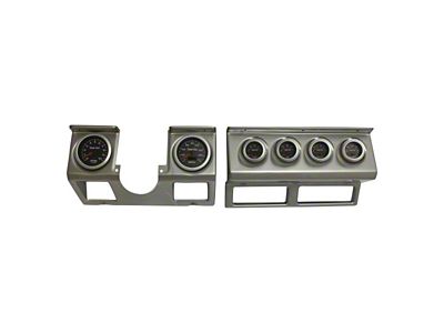 Dash Panel with Concourse Series Black Electric Gauges; Brushed Aluminum (87-95 Jeep Wrangler YJ)