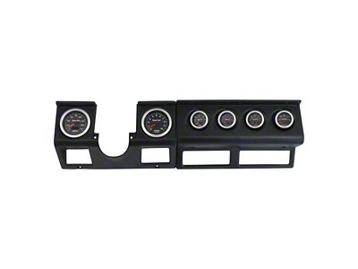 Dash Panel with Concourse Series Black Electric Gauges; Matte Black (87-95 Jeep Wrangler YJ)