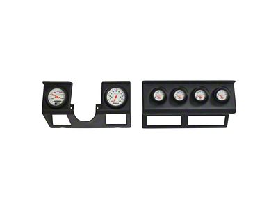 Dash Panel with Phantom Mechanical Gauges; Matte Black (87-95 Jeep Wrangler YJ)