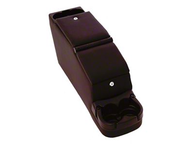 Deluxe Locking Center Console; Black Denim (76-95 Jeep CJ5, CJ7 & Wrangler YJ)