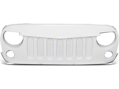 Diamond Mesh Grille; White (07-18 Jeep Wrangler JK)