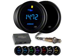 Digital Wideband Air/Fuel Ratio Gauge; Tinted 7 Color (Universal; Some Adaptation May Be Required)