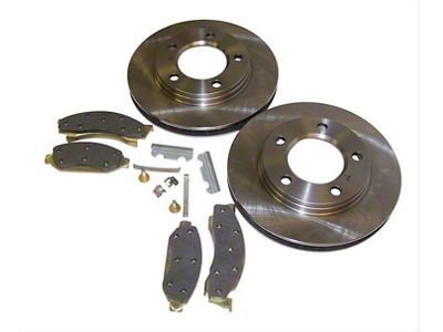 Disc Brake Upgrade Kit; Disc Pads and Brake Shoes; Front (76-78 Jeep CJ5 & CJ7)