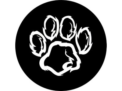 Dog Paw Print Spare Tire Cover with Camera Port (18-25 Jeep Wrangler JL)