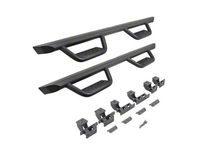 Go Rhino Dominator Xtreme D2 Side Step Bars; Textured Black (18-25 Jeep Wrangler JL 4-Door)