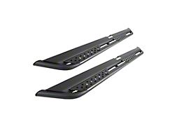 Go Rhino Dominator Xtreme DT Side Step Bars; Textured Black (18-25 Jeep Wrangler JL 4-Door)