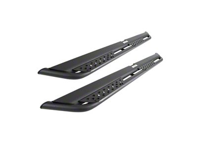 Go Rhino Dominator Xtreme DT Side Step Bars; Textured Black (18-25 Jeep Wrangler JL 4-Door)