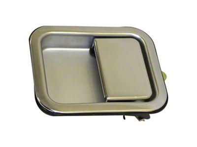 Door Handle; Chrome; Passenger Side (97-06 Jeep Wrangler TJ w/ Full Steel Doors)